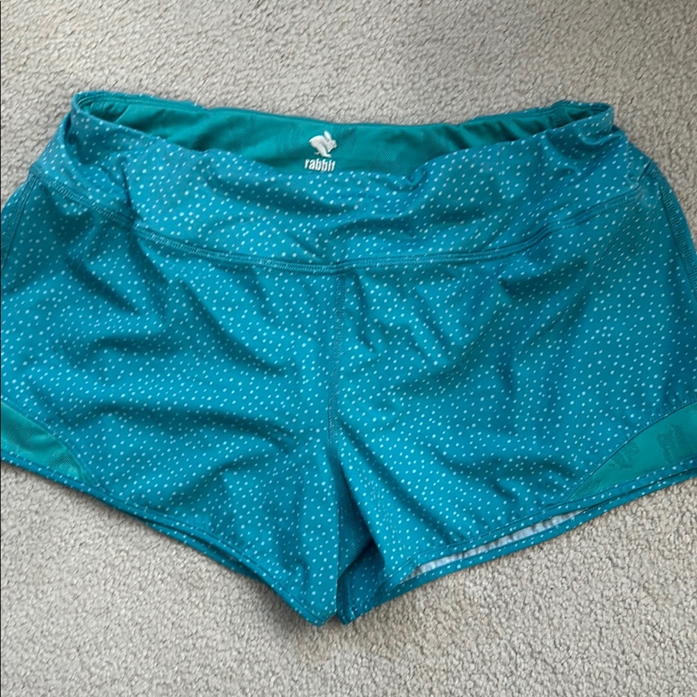Rabbit Catch Me if You Can sz M teal shorts